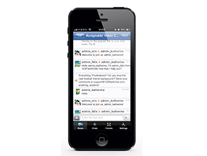 iPhone Chat is supported in HTML Chat/ Ajax Chat Room.
