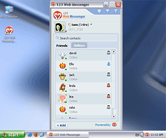 Enable registered users 1 to 1 video chat / text chat with friends in one website on PC.